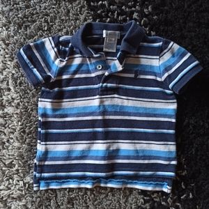 Ralph Lauren Blue stripes Polo T-shirt